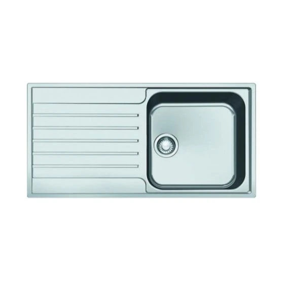 Franke Argos 1 Bowl Inset Kitchen Sink With Reversible Drainer AGX 611-100 - Stainless Steel - 101.0531.600 - Image 2
