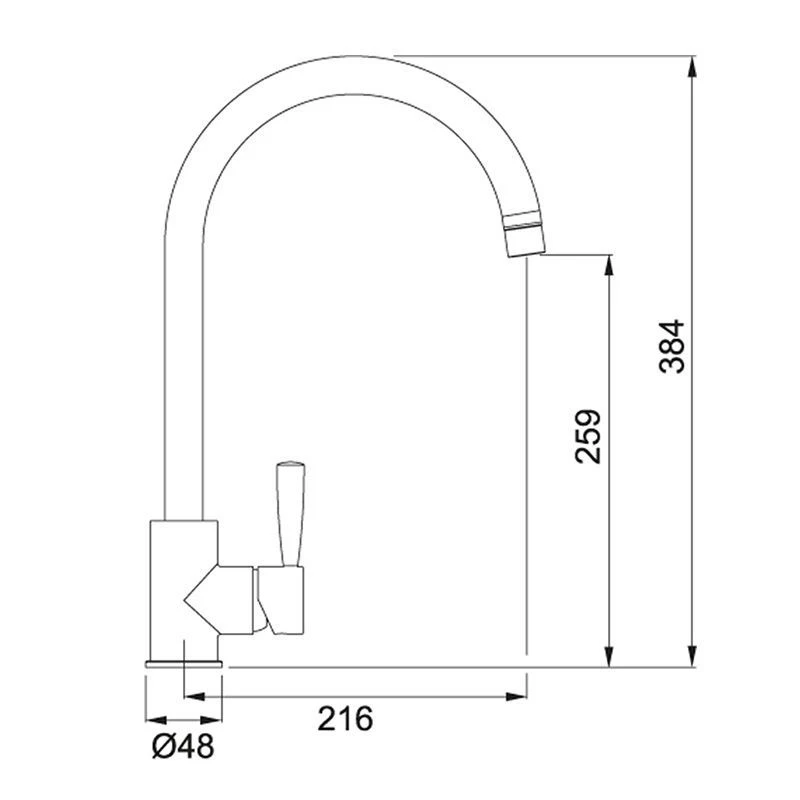 Franke Fuji Kitchen Mixer Tap - Decor Steel - 115.0250.327 - Image 2