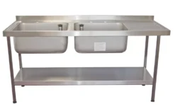 Franke Midi 2 Bowl Stainless Steel Catering Sink 1800 X 650mm