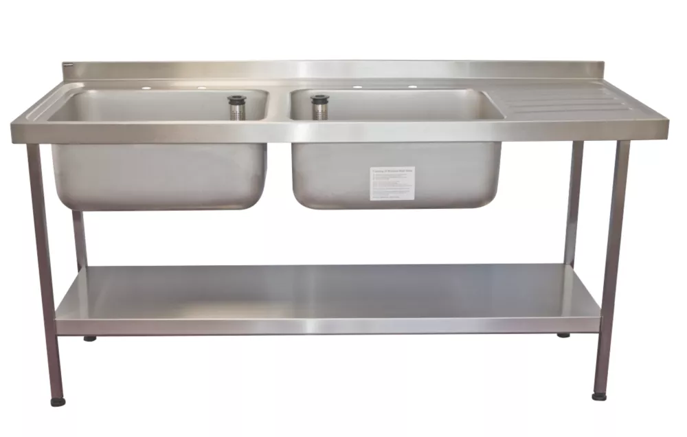 Franke Midi 2 Bowl Stainless Steel Catering Sink 1800 X 650mm