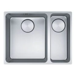 Franke Mythos 1.5 Bowl Undermount Kitchen Sink With RH Small Bowl MYX 160-34-16 - Stainless Steel - 122.0607.063