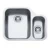 Franke Ariane 1.5 Bowl Undermount Kitchen Sink With Right Hand Small Bowl ARX 160-35-17 - Stainless Steel - 122.0154.935