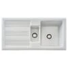 Franke Galassia 1.5 Bowl Ceramic Inset Kitchen Sink With Reversible Drainer GAK 651-101 - White - 124.0533.654
