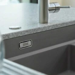 Franke Kubus 2 1.5 Bowl Undermount Fragranite Kitchen Sink KNG 120 - Stone Grey - 125.0633.287