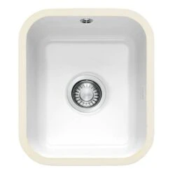 Franke By V&B 1 Bowl Undermount Ceramic Kitchen Sink VBK 110-33 - White - 126.0381.820