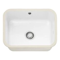 Franke By V&B 1 Bowl Undermount Ceramic Kitchen Sink VBK 110-50 - White - 126.0381.823