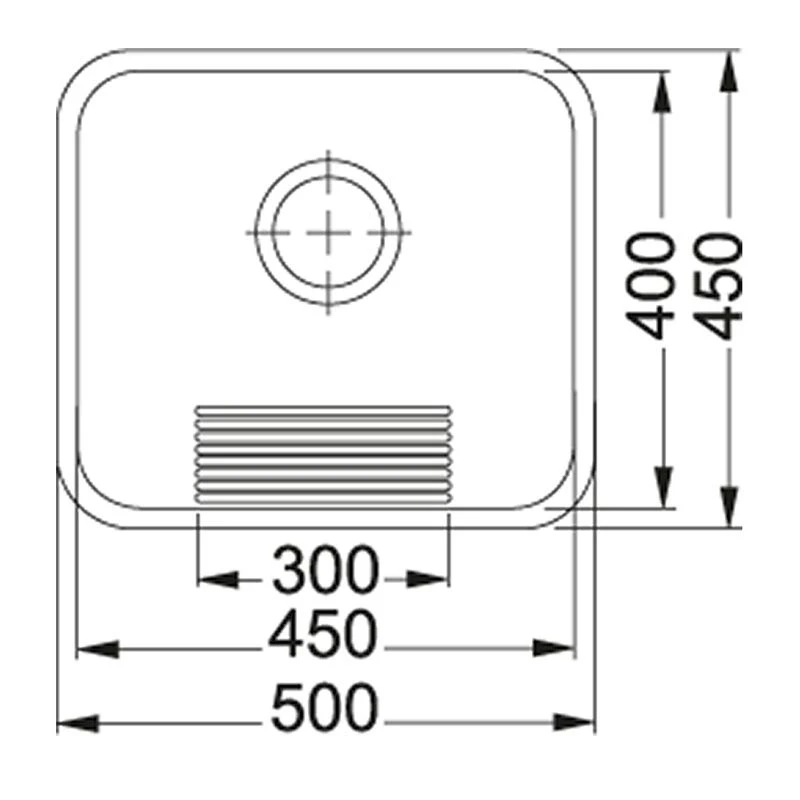 Franke Utility 1 Bowl Inset Kitchen Sink UTX 610-45 - Stainless Steel - 113.0159.658 - Image 2