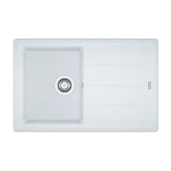Franke Basis 1 Bowl Fragranite Inset Sink Reversible BFG 611-78 - Polar White - 114.0253.155