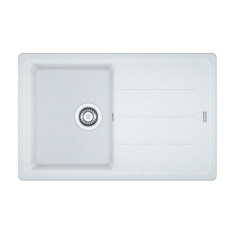 Franke Basis 1 Bowl Fragranite Inset Sink Reversible BFG 611-78 - Polar White - 114.0253.155
