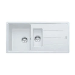 Franke Basis 1.5 Bowl Fragranite Inset Sink Reversible BFG 651 - Polar White - 114.0253.259
