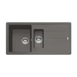Franke Basis 1.5 Bowl Fragranite Inset Sink Reversible BFG 651 - Stone Grey - 114.0484.968