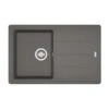 Franke Basis 1 Bowl Fragranite Kitchen Sink Reversible BFG 611-78 - Stone Grey - 114.0501.283