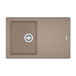 Franke Basis 1 Bowl Fragranite Kitchen Sink Reversible BFG 611-78 - Oyster - 114.0633.735