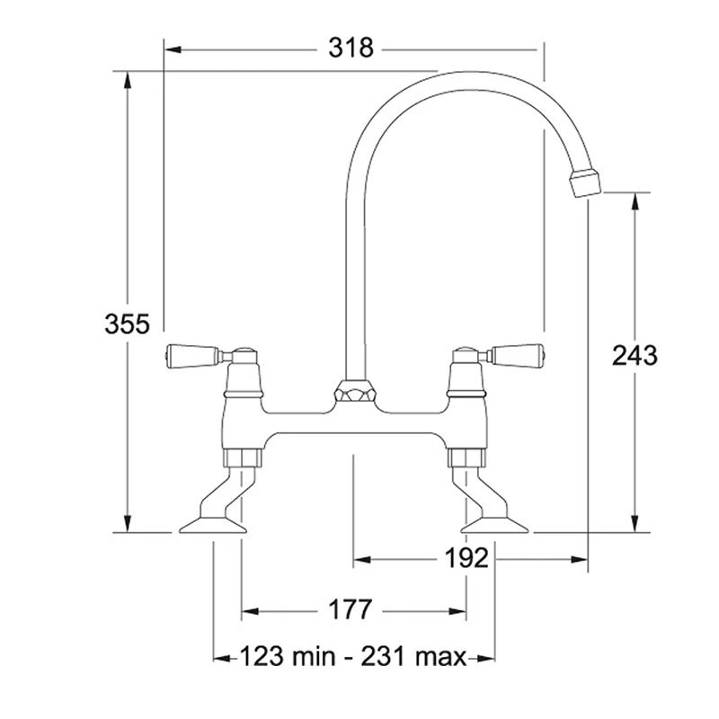 Franke Bridge Lever Kitchen Mixer Tap - Chrome - 115.0049.962 - Image 2
