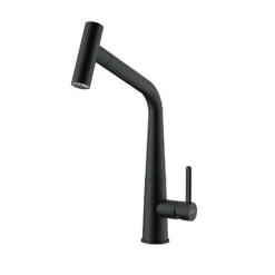 Franke Icon Pull Out Double Jet Shower Kitchen Tap - Matt Black - 115.0625.190