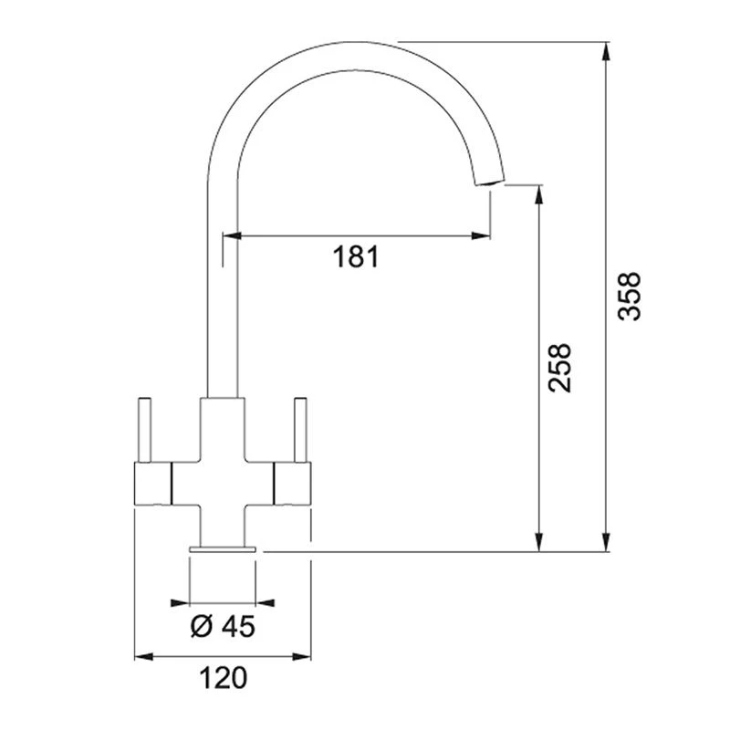 Franke Hestia J-Spout Kitchen Mixer Tap - Decor Steel - 115.0635.794 - Image 2