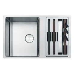 Franke Box Centre 1.5 Bowl Undermount Kitchen Sink With Accessories BWX 120-41-27 - Stainless Steel - 122.0611.737