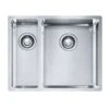 Franke Box 1.5 Bowl Kitchen Sink With Left Hand Small Bowl BXX 160-34-16 - Stainless Steel - 127.0369.916