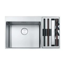 Franke Box Centre 1.5 R/H Small Bowl Stainless Steel Kitchen Sink BWX 220-54-27 - Stainless Steel - 127.0570.617
