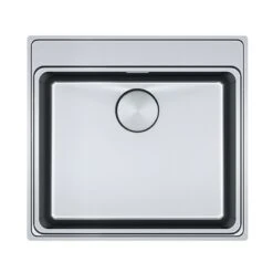 Franke Mythos Plus 1 Bowl Inset Kitchen Sink MYX 210 TPL SS - Stainless Steel - 127.0640.216