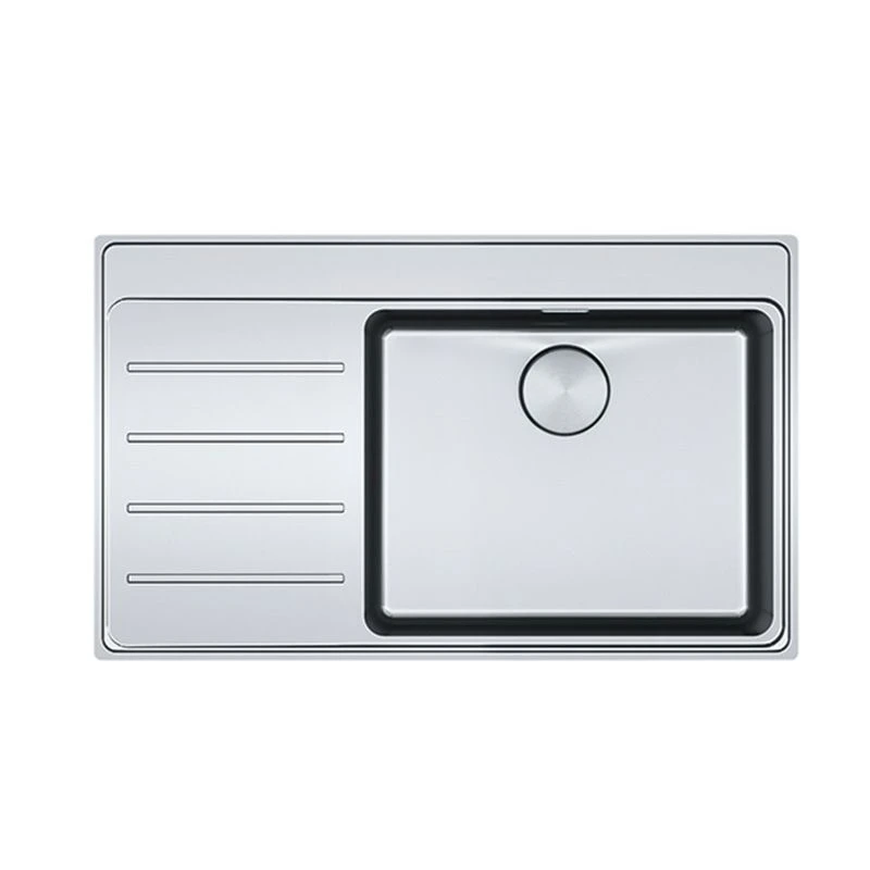 Franke Mythos Plus 1 Bowl Inset Kitchen Sink With Left Hand Drainer MYX 211-86 - Stainless Steel - 127.0640.219