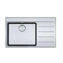 Franke Mythos Plus 1 Bowl Inset Kitchen Sink With Right Hand Drainer MYX 211-86 - Stainless Steel - 127.0640.511