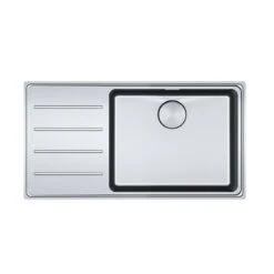 Franke Mythos Plus 1 Bowl Inset Kitchen Sink With Left Hand Drainer MYX 211-86 - Stainless Steel - 127.0640.512