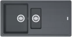 Franke Titan 1.5 Bowl Composite Kitchen Sink Graphite Reversible 500 X 200mm