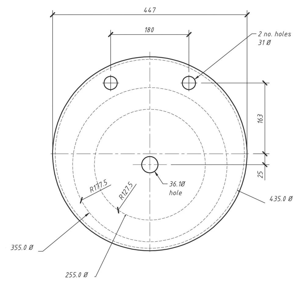 Franke 1 Bowl Stainless Steel Inset Washbasin 447 X 130mm - Image 2