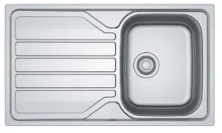 Franke Flash 1 Bowl Stainless Steel Sink 860 X 500mm