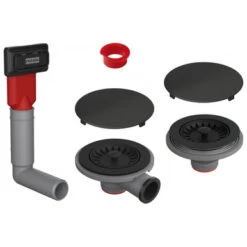 Franke 112.0658.484 Manual Waste Kit Set For 2 Bowl Sinks