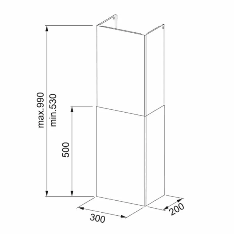 Franke Maris 2.0 Chimney Kit - Black - 112.0285.288 - Image 2