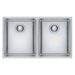 Franke Maris 2 Bowl Undermount Kitchen Sink MRX 120 34-34 - Stainless Steel - 122.0531.853