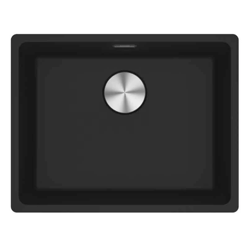 Franke Maris 1 Bowl Undermount Fragranite Kitchen Sink MRG 110-52 - Matt Black - 125.0688.508