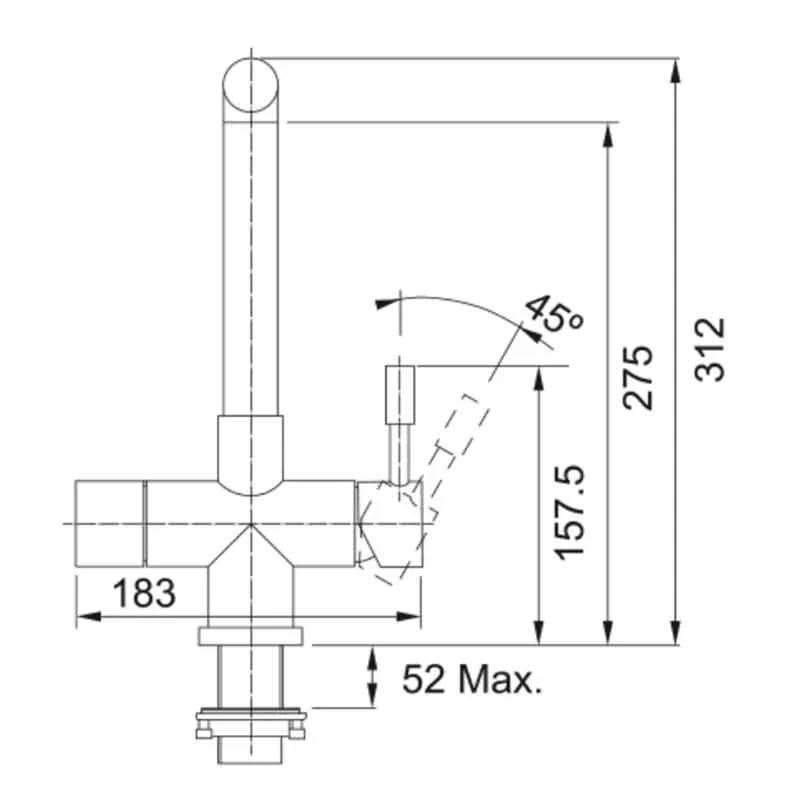 Franke Minerva Mondial 4-in-1 Electronic Kitchen Tap - Industrial Black - 119.0625.395 - Image 4