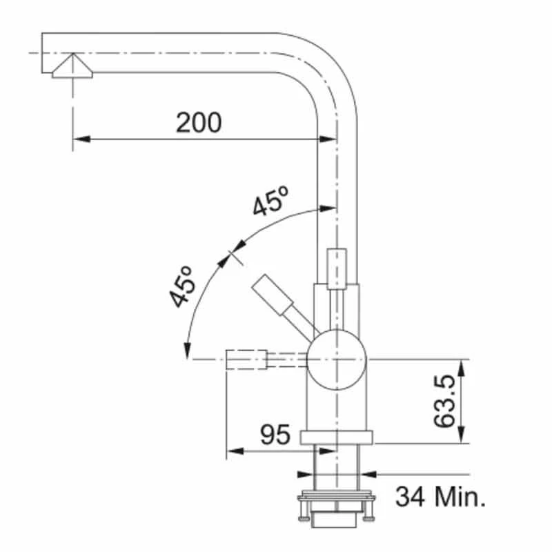 Franke Minerva Mondial 4-in-1 Electronic Kitchen Tap - Industrial Black - 119.0625.395 - Image 3