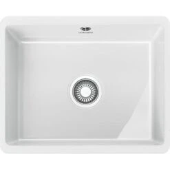 Franke Kubus 1 Bowl Undermount Ceramic Kitchen Sink KBK 110-50 - White - 126.0438.483